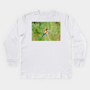 European bee-eater (Merops apiaster) Kids Long Sleeve T-Shirt